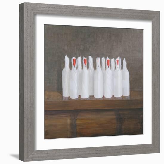 Bottles in Paper, 2005-Lincoln Seligman-Framed Giclee Print