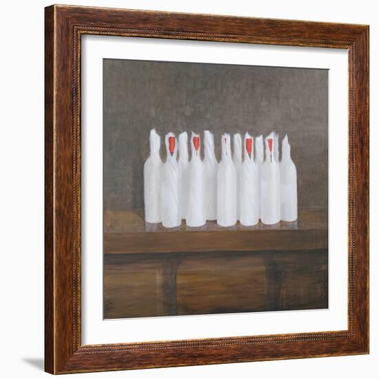 Bottles in Paper, 2005-Lincoln Seligman-Framed Giclee Print