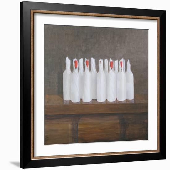 Bottles in Paper, 2005-Lincoln Seligman-Framed Giclee Print