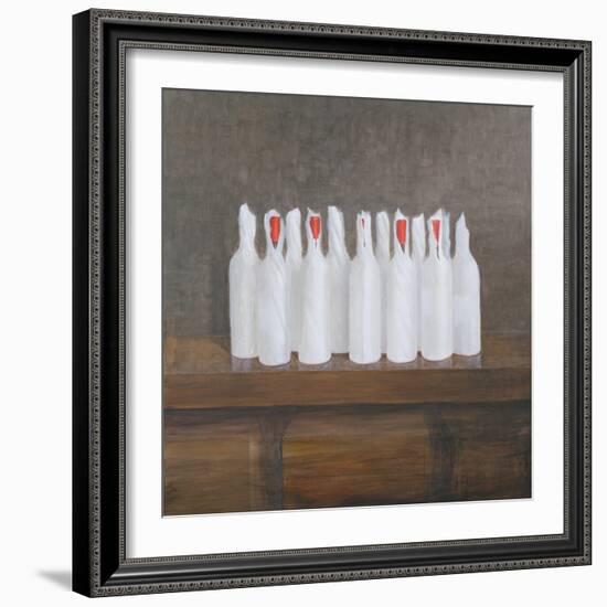 Bottles in Paper, 2005-Lincoln Seligman-Framed Giclee Print