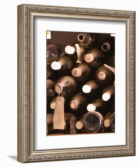 Bottles in Tasting Room, Bodega Pisano Winery, Progreso, Uruguay-Per Karlsson-Framed Photographic Print