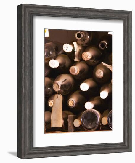 Bottles in Tasting Room, Bodega Pisano Winery, Progreso, Uruguay-Per Karlsson-Framed Photographic Print