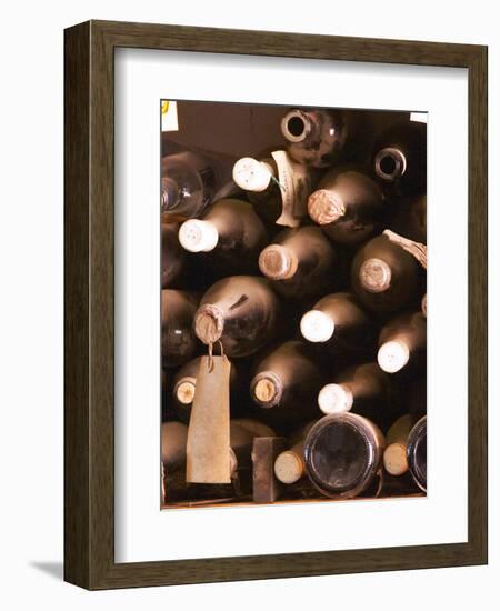 Bottles in Tasting Room, Bodega Pisano Winery, Progreso, Uruguay-Per Karlsson-Framed Photographic Print