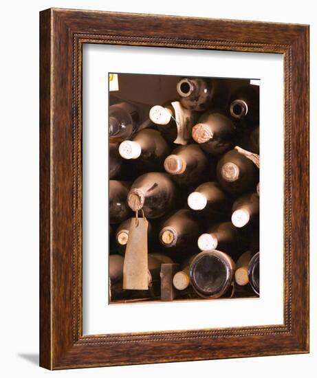 Bottles in Tasting Room, Bodega Pisano Winery, Progreso, Uruguay-Per Karlsson-Framed Photographic Print