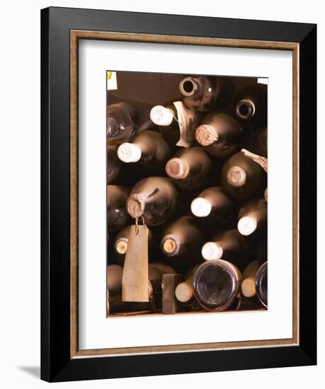 Bottles in Tasting Room, Bodega Pisano Winery, Progreso, Uruguay-Per Karlsson-Framed Photographic Print