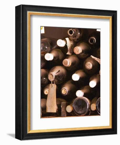 Bottles in Tasting Room, Bodega Pisano Winery, Progreso, Uruguay-Per Karlsson-Framed Photographic Print