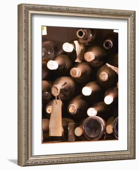 Bottles in Tasting Room, Bodega Pisano Winery, Progreso, Uruguay-Per Karlsson-Framed Photographic Print