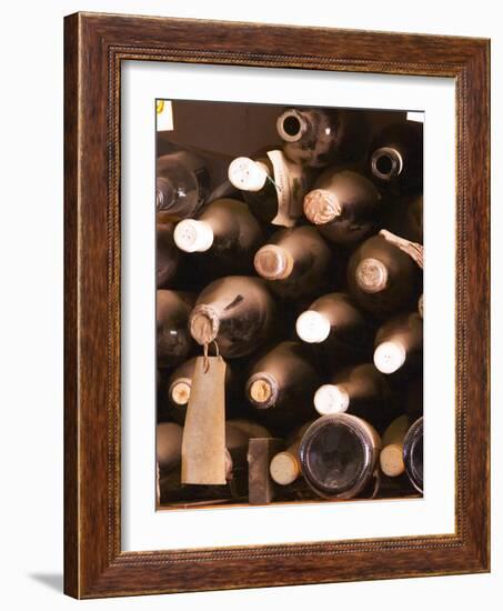 Bottles in Tasting Room, Bodega Pisano Winery, Progreso, Uruguay-Per Karlsson-Framed Photographic Print