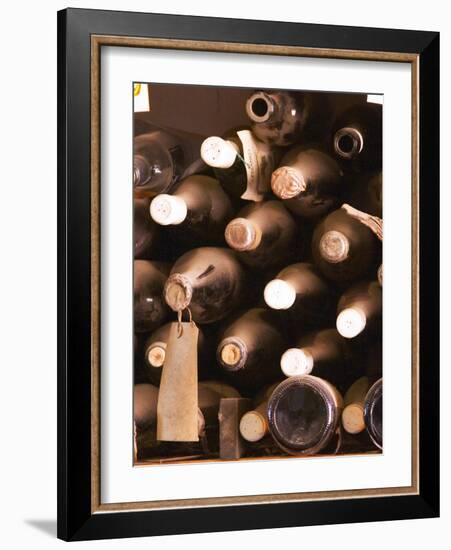 Bottles in Tasting Room, Bodega Pisano Winery, Progreso, Uruguay-Per Karlsson-Framed Photographic Print