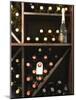 Bottles in Wine Shop, O'Farrell Restaurant, Acassuso, Buenos Aires, Argentina-Per Karlsson-Mounted Photographic Print