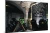 Bottles of Champagne in Taittinger Cellars, Reims, Champagne-Ardenne, France-null-Mounted Giclee Print