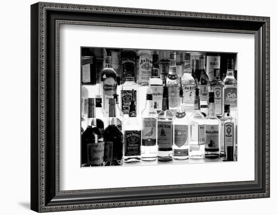 Bottles of Liquor, De Luan's Bar, Ballydowane, County Waterford, Ireland-null-Framed Photographic Print