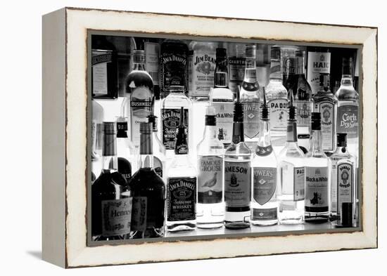 Bottles of Liquor, De Luan's Bar, Ballydowane, County Waterford, Ireland-null-Framed Premier Image Canvas