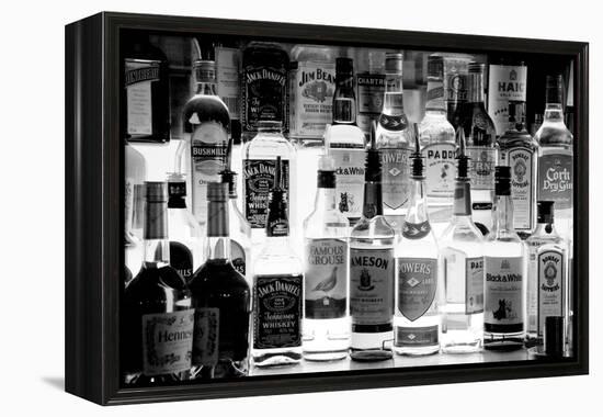 Bottles of Liquor, De Luan's Bar, Ballydowane, County Waterford, Ireland-null-Framed Premier Image Canvas