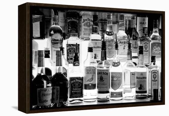 Bottles of Liquor, De Luan's Bar, Ballydowane, County Waterford, Ireland-null-Framed Premier Image Canvas