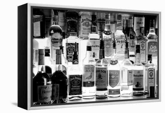 Bottles of Liquor, De Luan's Bar, Ballydowane, County Waterford, Ireland-null-Framed Premier Image Canvas