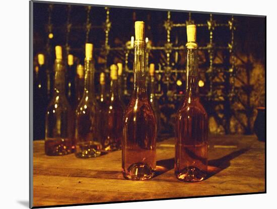 Bottles of Tokaj Wine, Kiralyudvar Winery, Tokaj, Hungary-Per Karlsson-Mounted Photographic Print