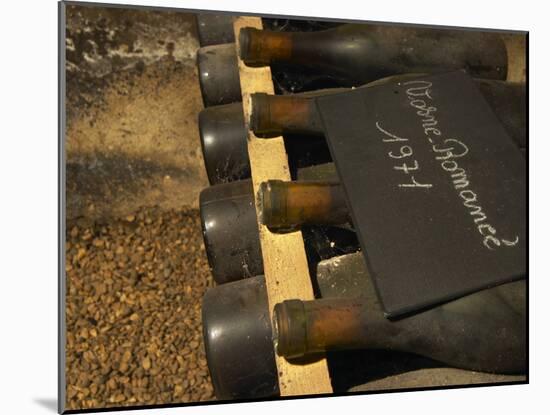 Bottles of Vosne Romanee, Burgundy Wine, Maison Louis Jadot, Beaune, Cote d'Or, Bourgogne, France-Per Karlsson-Mounted Photographic Print