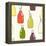 Bottles Pattern-TashaNatasha-Framed Stretched Canvas