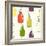 Bottles Pattern-TashaNatasha-Framed Art Print