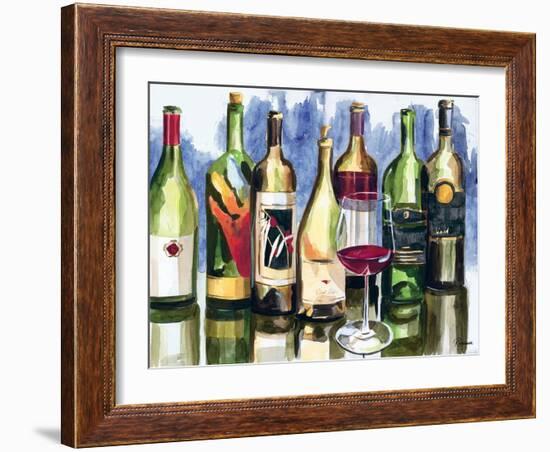 Bottles Reflect II-Heather French-Roussia-Framed Art Print