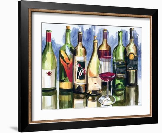 Bottles Reflect II-Heather French-Roussia-Framed Art Print