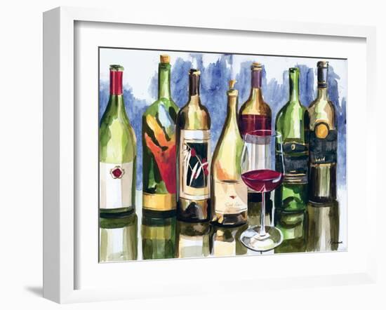 Bottles Reflect II-Heather French-Roussia-Framed Art Print