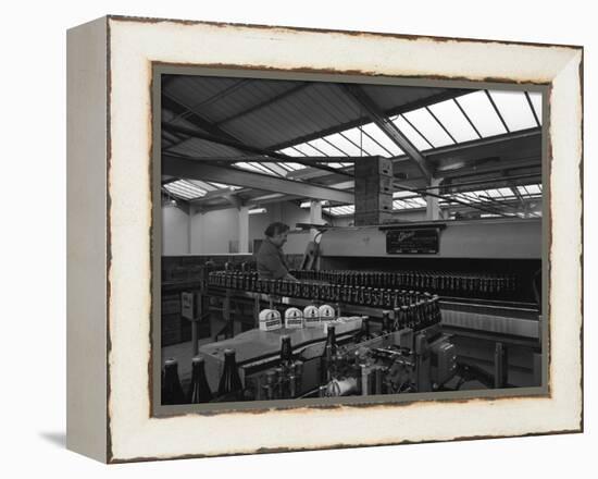 Bottling Beer at Ward and Sons Bottling Plant, Swinton, South Yorkshire, 1961-Michael Walters-Framed Premier Image Canvas