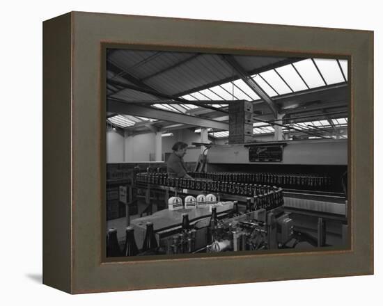 Bottling Beer at Ward and Sons Bottling Plant, Swinton, South Yorkshire, 1961-Michael Walters-Framed Premier Image Canvas