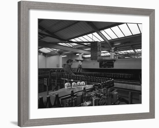 Bottling Beer at Ward and Sons Bottling Plant, Swinton, South Yorkshire, 1961-Michael Walters-Framed Photographic Print