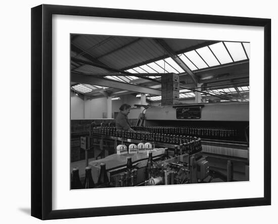 Bottling Beer at Ward and Sons Bottling Plant, Swinton, South Yorkshire, 1961-Michael Walters-Framed Photographic Print