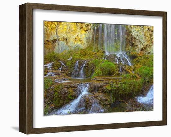 Bottom of the Falling Spring Falls, Outside of Covington, Virginia, Usa-Maresa Pryor-Framed Photographic Print