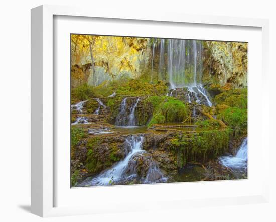 Bottom of the Falling Spring Falls, Outside of Covington, Virginia, Usa-Maresa Pryor-Framed Photographic Print