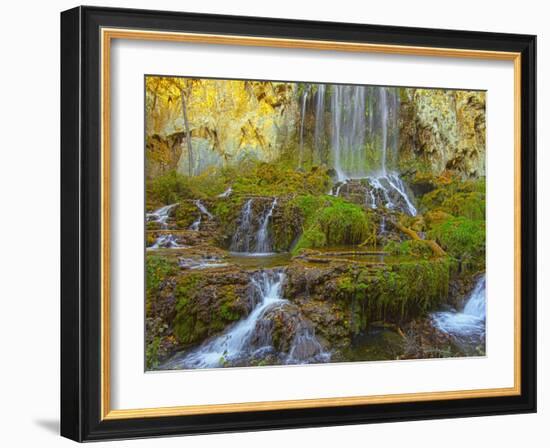 Bottom of the Falling Spring Falls, Outside of Covington, Virginia, Usa-Maresa Pryor-Framed Photographic Print