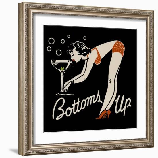 Bottoms Up-null-Framed Art Print