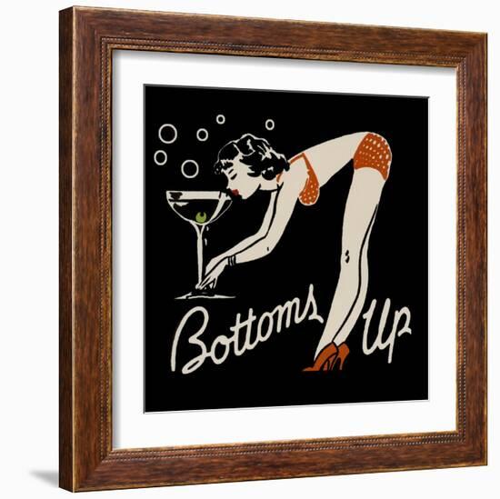 Bottoms Up-null-Framed Art Print