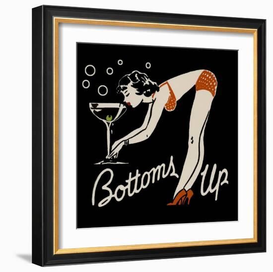 Bottoms Up-null-Framed Art Print