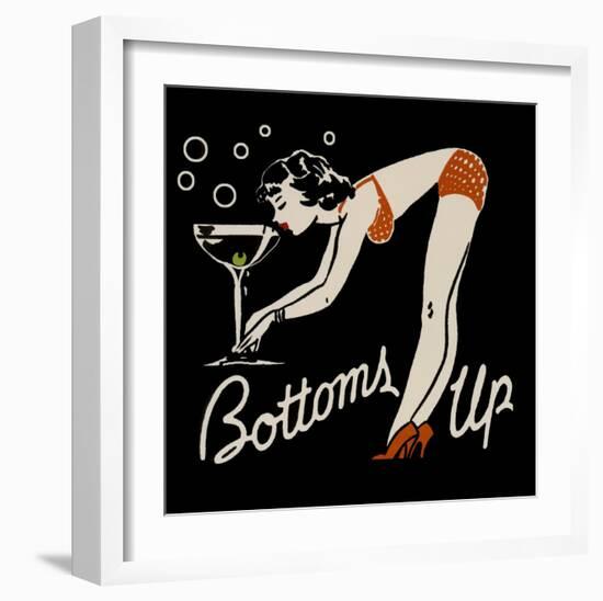 Bottoms Up-null-Framed Art Print