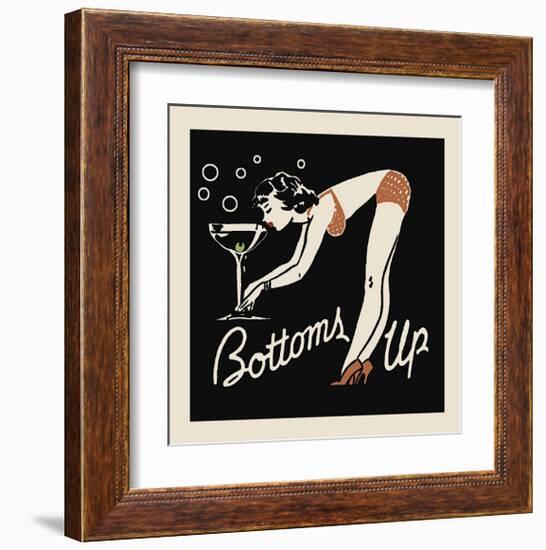 Bottoms Up-null-Framed Giclee Print