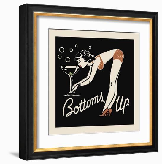 Bottoms Up-null-Framed Giclee Print