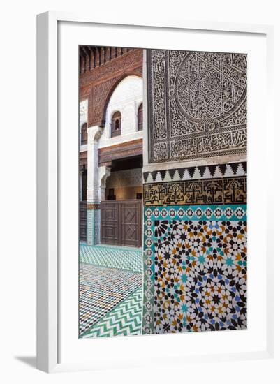 Bou Inania Medersa, Medina, UNESCO World Heritage Site-Doug Pearson-Framed Photographic Print