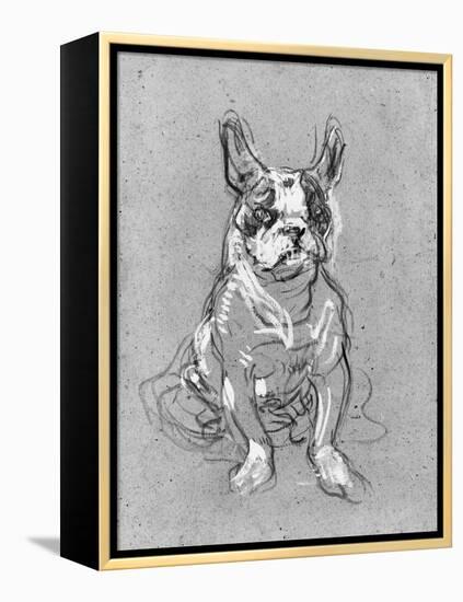 Bouboule', the Bulldog of Madame Palmyre at La Souris, 1897-Henri de Toulouse-Lautrec-Framed Premier Image Canvas