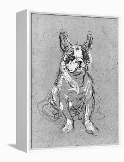 Bouboule', the Bulldog of Madame Palmyre at La Souris, 1897-Henri de Toulouse-Lautrec-Framed Premier Image Canvas