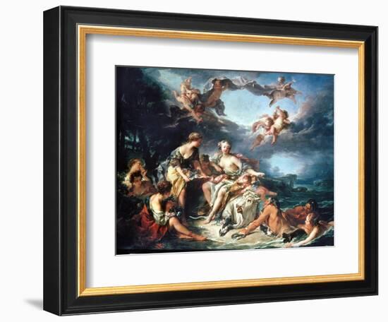 Boucher: Abduction/Europa-Francois Boucher-Framed Premium Giclee Print