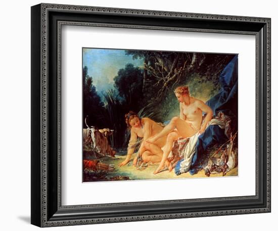 Boucher: Diana Bathing-Francois Boucher-Framed Giclee Print