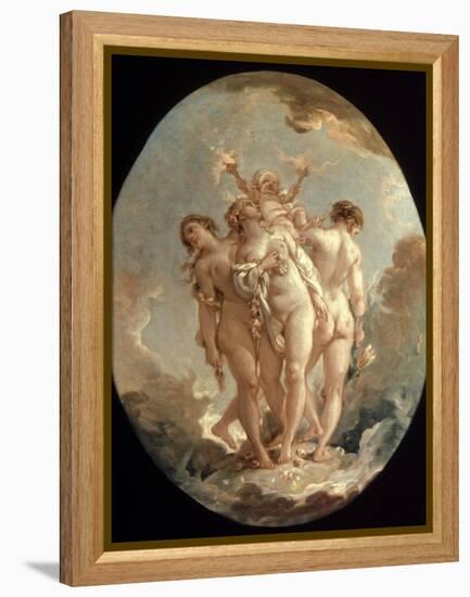 Boucher: Three Graces, 18 C-Francois Boucher-Framed Premier Image Canvas