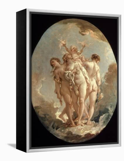 Boucher: Three Graces, 18 C-Francois Boucher-Framed Premier Image Canvas