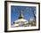 Boudhanath Stupa and Prayer Flags, Kathmandu, Nepal.-Ethan Welty-Framed Photographic Print