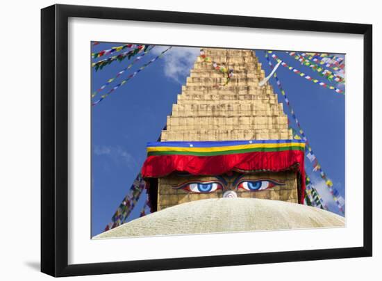 Boudhanath Stupa, Kathmandu Valley, Nepal-Peter Adams-Framed Photographic Print