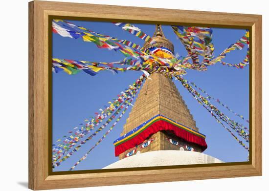Boudhanath Stupa, Kathmandu Valley, Nepal-Peter Adams-Framed Premier Image Canvas